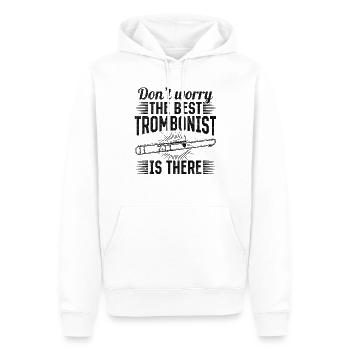 Don't Worry The Best Trombonist Is There Trombonis - Männer Premium Bio Hoodie - Weiß - Vorne - Nico (187cm)