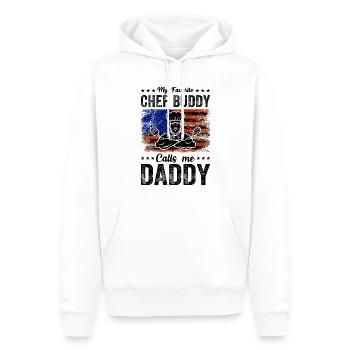 My Favorite Chef Buddy Calls Me Daddy Chef Cook An - Men’s Premium Organic Hoodie - white - Front - Nico (187cm)