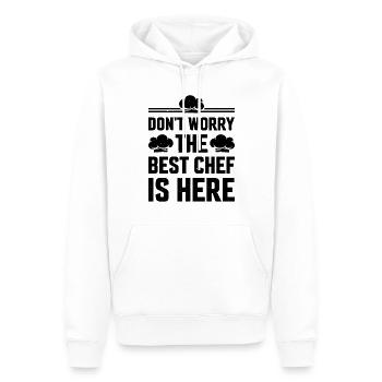 Don't Worry The Best Chef Is Here Chef Cooks Kitch - Men’s Premium Organic Hoodie - white - Front - Nico (187cm)