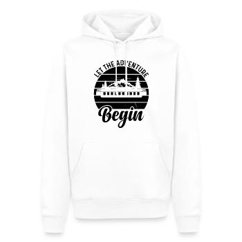 Let The Adventure Begin Harmonica Adventure Play H - Männer Premium Bio Hoodie - Weiß - Vorne - Nico (187cm)