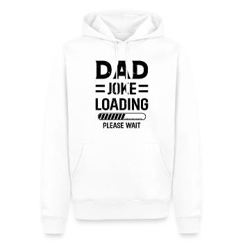 Dad Joke Loading Please Wait - Father's Day Funny - Männer Premium Bio Hoodie - Weiß - Vorne - Nico (187cm)