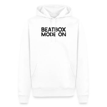 Beatboxing - Mode Beatbox activé - Sweat à capuche Premium bio Homme - blanc - Devant - Nico (187cm)