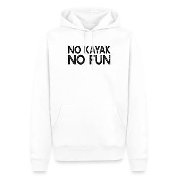 No Kayak No Fun - Kayaking Kayak - Sweat à capuche Premium bio Homme - blanc - Devant - Nico (187cm)