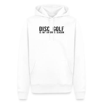 Disc Golf Is My Favorite Season - Disc Golfing - Männer Premium Bio Hoodie - Weiß - Vorne - Nico (187cm)