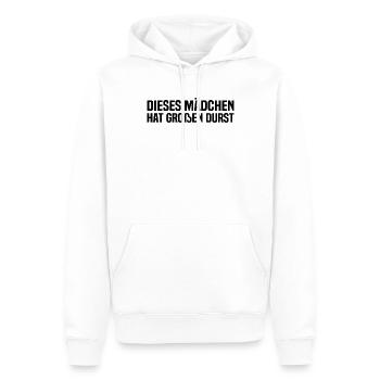 Mallorca Party - Dieses Mädchen Hat Großen Durst - Männer Premium Bio Hoodie - Weiß - Vorne - Nico (187cm)