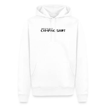 Camping - C’est ma chemise de camping folle - Sweat à capuche Premium bio Homme - blanc - Devant - Nico (187cm)