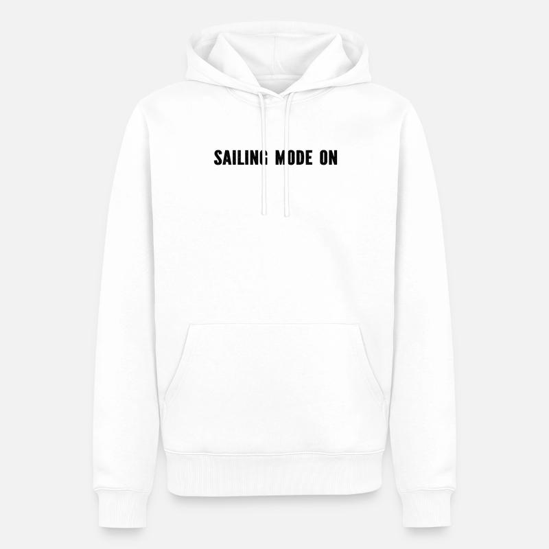 Mode navigation activé - Sweat à capuche Premium bio Homme - blanc