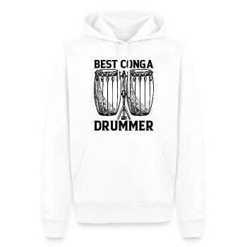 Best Conga Drummer Conga Player Conga Drummer - Männer Premium Bio Hoodie - Weiß - Vorne - Nico (187cm)