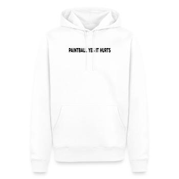 Paintball Yes it hurts - Funny Paintball Paintball - Men’s Premium Organic Hoodie - white - Front - Nico (187cm)