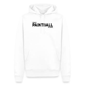 Paintballer - Joueur de paintball fou - Sweat à capuche Premium bio Homme - blanc - Devant - Nico (187cm)