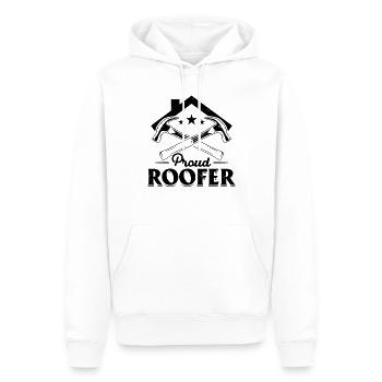 Proud Roofer - Roofer Contractor Roof Worker - Männer Premium Bio Hoodie - Weiß - Vorne - Nico (187cm)