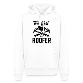 The Best Roofer - Roofing Contractor Roof Worker R - Männer Premium Bio Hoodie - Weiß - Vorne - Nico (187cm)