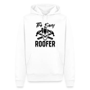 The Sexy Roofer - Roofing Contractor Sexy Roofer - Männer Premium Bio Hoodie - Weiß - Vorne - Nico (187cm)