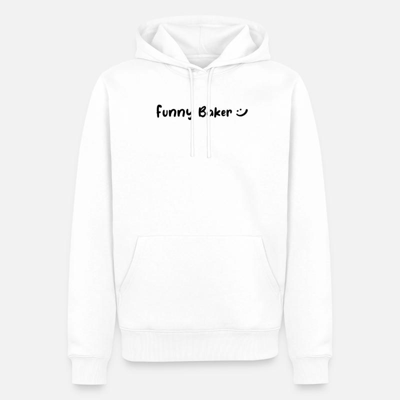 Bakery Baker - Funny Baker - Männer Premium Bio Hoodie - Weiß