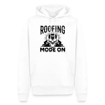 Roofing Mode On - Roofer Worker Roof Contractor - Männer Premium Bio Hoodie - Weiß - Vorne - Nico (187cm)