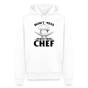 Don't Mess With The Chef Kitchen Instruments Cooks - Männer Premium Bio Hoodie - Weiß - Vorne - Nico (187cm)