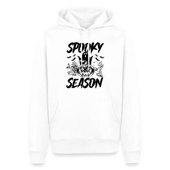 Halloween Spooky Season - Fête d’Halloween - Sweat à capuche Premium bio Homme - blanc - Devant - Nico (187cm)