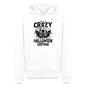 C’est mon costume d’Halloween fou - citrouille drôle - Sweat à capuche Premium bio Homme - blanc - Devant - Nico (187cm)
