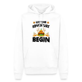 Halloween Party - Let The Adventure Begin - Men’s Premium Organic Hoodie - white - Front - Nico (187cm)