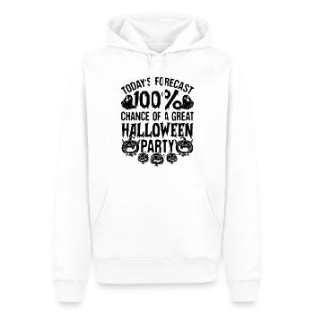 Halloween Party Ghost Pumpkin - Men’s Premium Organic Hoodie - white - Front - Nico (187cm)