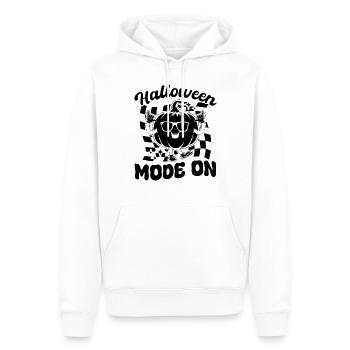 Mode Halloween activé - Drôle de citrouille Halloween - Sweat à capuche Premium bio Homme - blanc - Devant - Nico (187cm)