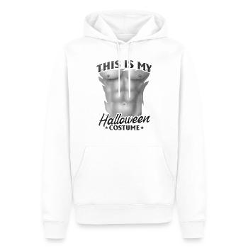 Funny Halloween - Crazy Halloween - Men’s Premium Organic Hoodie - white - Front - Nico (187cm)