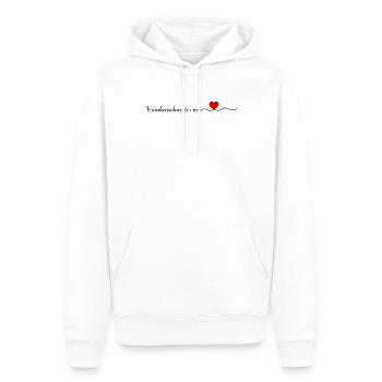 Krankenschwester mit Herz - Krankenschwester - Männer Premium Bio Hoodie - Weiß - Vorne - Nico (187cm)
