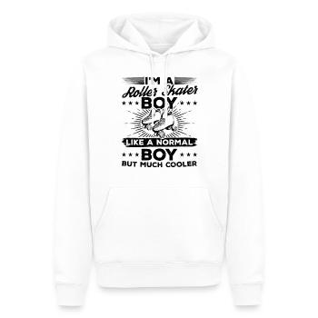 I'm A Roller Skater Boy Like A Normal Boy But Much - Men’s Premium Organic Hoodie - white - Front - Nico (187cm)