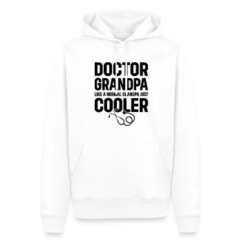 Docteur Grand-père Comme un grand-père normal Juste plus cool - - Sweat à capuche Premium bio Homme - blanc - Devant - Nico (187cm)
