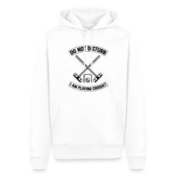 Croquet Player - Do Not Disturb I Am Playing Croqu - Männer Premium Bio Hoodie - Weiß - Vorne - Nico (187cm)