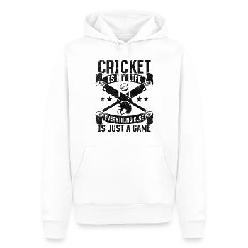 Cricket Quotes Cricket Saying Cricketing Cricket - Männer Premium Bio Hoodie - Weiß - Vorne - Nico (187cm)