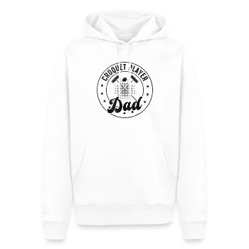 Croquet Player Dad - Croquet Game Croquet Daddy - Men’s Premium Organic Hoodie - white - Front - Nico (187cm)