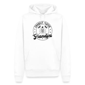 Croquet Player Grandpa - Croquet Game Croquet Gran - Men’s Premium Organic Hoodie - white - Front - Nico (187cm)