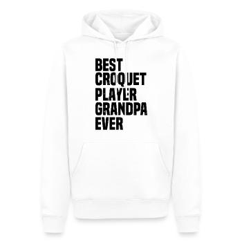 Best Croquet Player Grandpa Ever - Croquet Player - Men’s Premium Organic Hoodie - white - Front - Nico (187cm)