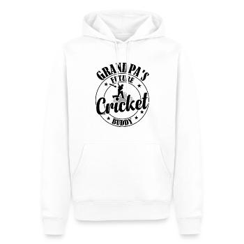 Cricketing Cricket Player - Grandpa's Future Crick - Männer Premium Bio Hoodie - Weiß - Vorne - Nico (187cm)