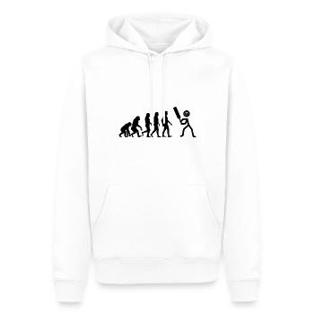 Funny Cricket Evoulation - Men’s Premium Organic Hoodie - white - Front - Nico (187cm)