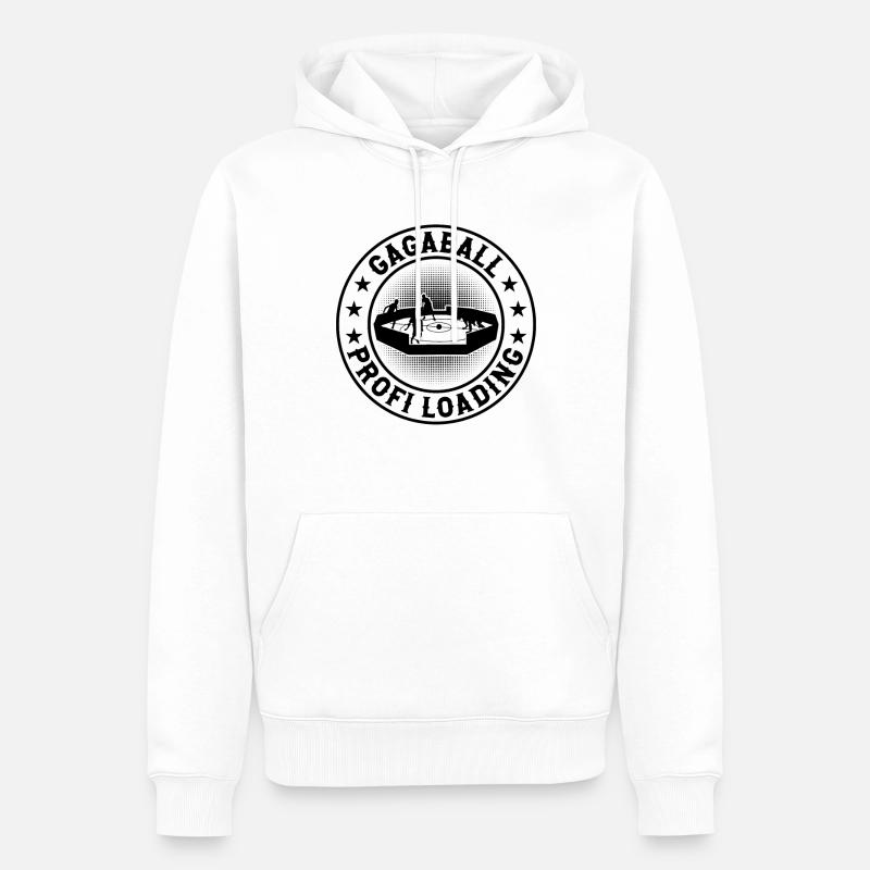 Gagaball Player - Gagaball Profi Loading - Männer Premium Bio Hoodie - Weiß