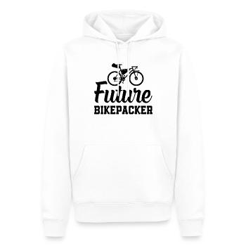 Bikepacking Toddler Future Bikepacker - Sweat à capuche Premium bio Homme - blanc - Devant - Nico (187cm)