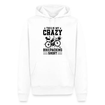 C’est mon t-shirt de bikepacking fou Gravel Bike Bik - Sweat à capuche Premium bio Homme - blanc - Devant - Nico (187cm)