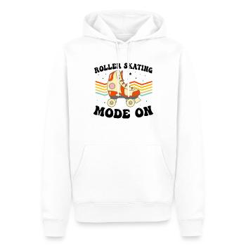 Roller Skating Mode On - Roller Skates Roller Skat - Männer Premium Bio Hoodie - Weiß - Vorne - Nico (187cm)