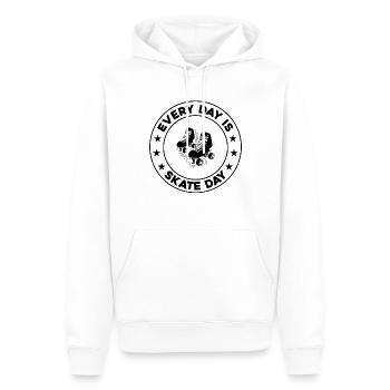 Roller Skating Roller Skater - Every Day Is Skate - Männer Premium Bio Hoodie - Weiß - Vorne - Nico (187cm)