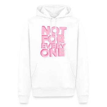 Pas pour tout le monde Pas pour tout le monde Dire drôle - Sweat à capuche Premium bio Homme - blanc - Devant - Nico (187cm)