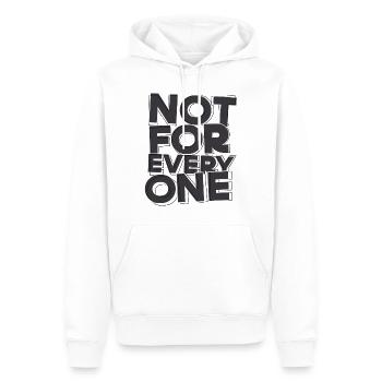 Pas pour tout le monde Pas pour tout le monde Dire drôle - Sweat à capuche Premium bio Homme - blanc - Devant - Nico (187cm)