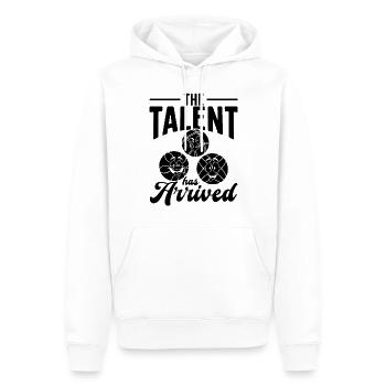 The Talent Has Arrived - Bocce Ball Player Boccia - Männer Premium Bio Hoodie - Weiß - Vorne - Nico (187cm)