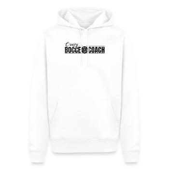 Crazy Bocce Coach - Bocce Ball Player Boccia Playe - Men’s Premium Organic Hoodie - white - Front - Nico (187cm)