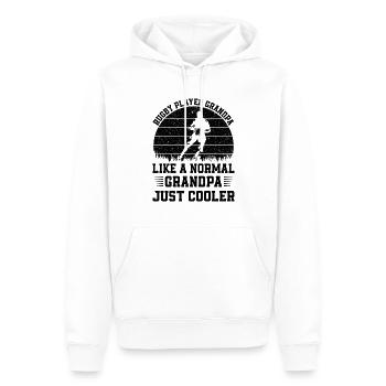Rugby Player Grandpa like a normal Dad just cooler - Men’s Premium Organic Hoodie - white - Front - Nico (187cm)