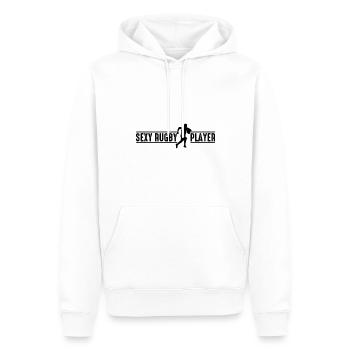 Sexy Rugby Player - Männer Premium Bio Hoodie - Weiß - Vorne - Nico (187cm)