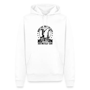 Money can't make you happy but Tee ball definitely - Men’s Premium Organic Hoodie - white - Front - Nico (187cm)