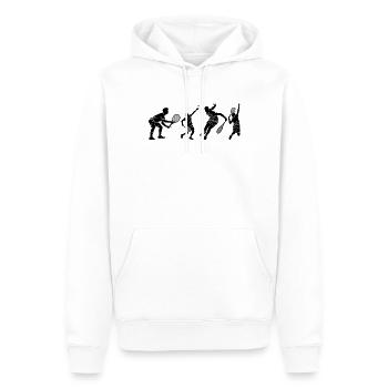 Squash player silhouettes - Männer Premium Bio Hoodie - Weiß - Vorne - Nico (187cm)