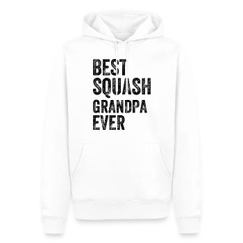 Best Squash Grandpa Ever - Men’s Premium Organic Hoodie - white - Front - Nico (187cm)